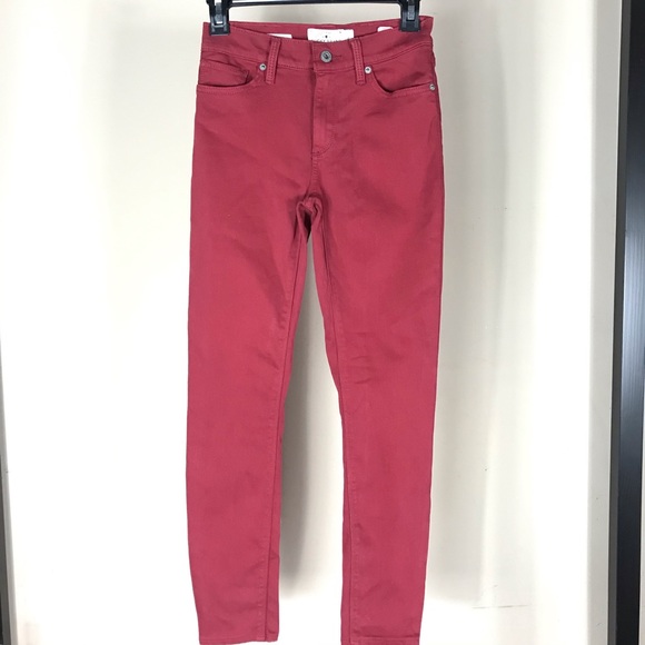 Lucky Brand Brooke Jegging Jeans Red Sz 2/26 - Picture 2 of 7